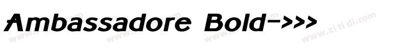Ambassadore Bold字体转换